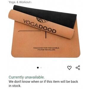 Yogo Dood Cork Yoga Mat – Alignment Line Edition (New & Unopened)